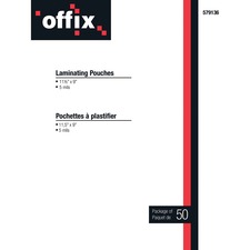 8.5"x11"x5Mil Laminating Pouch 50Pack