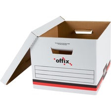 Letter/Legal White Storage Case 6/Pack