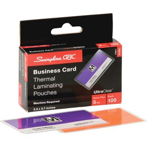 2.19"x3.69"x5Mil UltraClear Thermal Laminating Pouches 100Pack