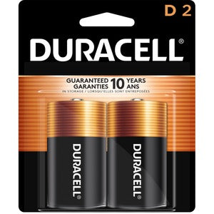 Duracell D Alkaline Battery 2Pack