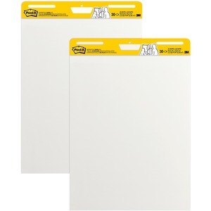 25"x30" Self-Stick Plain White Paper Easel Pads