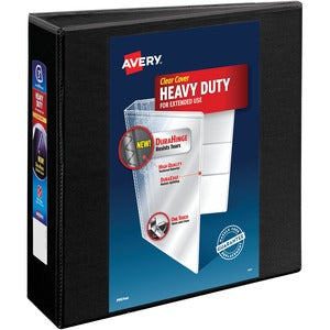 Avery 3" Black with Locking One Touch EZD Rings Binder Each