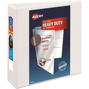 Avery 3" White with Locking One Touch Slant Rings Binder Each