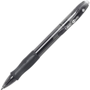 BIC Black Medium 0.7mm Velocity Gel Retractable Pen 12/Pack