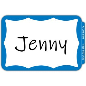Self-adhesive Color Border Name Badges