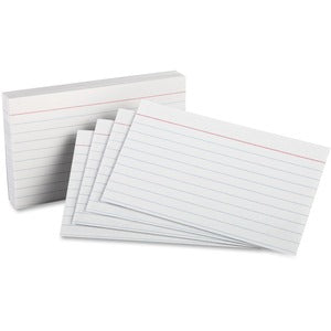 3"x5" Ruled Index Cards 85lb