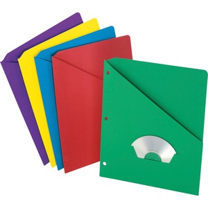 8-1/2"x11" Slash Pocket 3 Hole Project Sheet Folders 25Pack