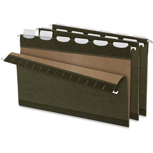 Green Legal 1/5 Tab Cut Hanging File Folder