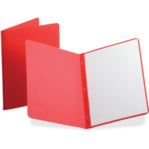 Red Embossed Panel/Border Report Covers