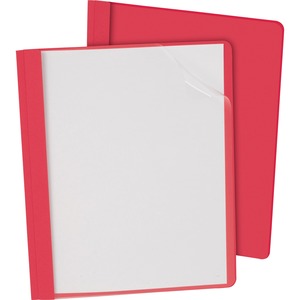 Red Letter Clear Front Report Covers