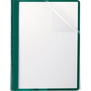 Hunter Green Letter Clear Front Report Covers