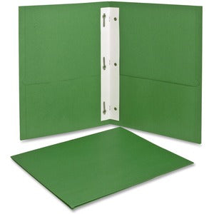 Light Green Letter Twin Pocket 3 Hole Fastener Folders