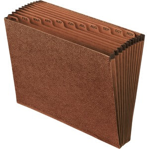 Red Letter 12 Pocket Open Top Expanding File