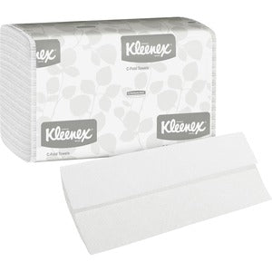 White Kleenex C-Fold Towels