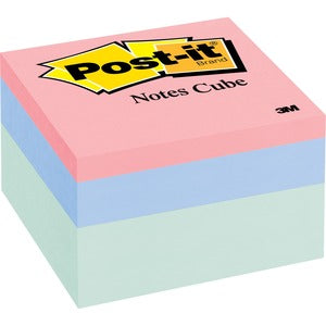 3"x3" Assorted Pastel Poppy Wave Note Cube
