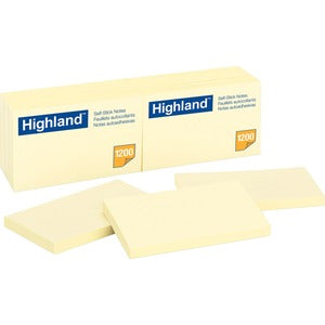 3"x5" Yellow Self-Sticking Note