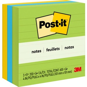 4"x4" Assorted Ultra Lined Notes