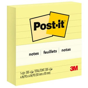 4"x4" Canary Yellow Notes Lined Pads