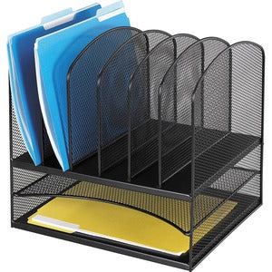 2 Horizontal/6 Upright Steel Desk Organizer