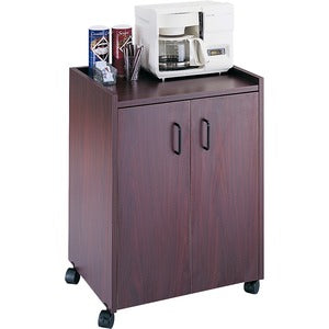 Mobile Mahogany Refreshment Utility Cart