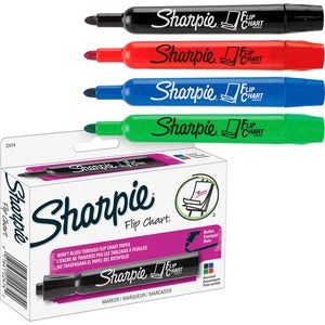 Sharpie Assorted Bullet Point Flip Chart Markers 4/Pack