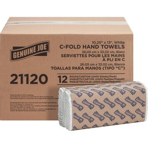 White C-Fold White Paper Towels