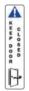KEEP DOOR CLOSED