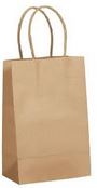 Kraft Shopping Bags w/Handle