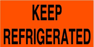 KEEP REFRIGERATED 3"x5"