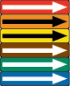 4" Directional Pipe Markers 5/Pack