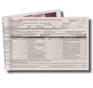Driver’s Vehicle Inspection Reports Canadian