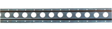 10' Horizontal F-Track  w/1” Round Holes