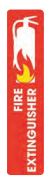 Fire Extinguisher Sign 4"x18"