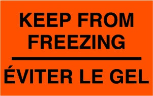 KEEP FROM FREEZING BIL. 4"x2-1/2"