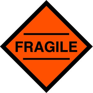 FRAGILE 3"x3"