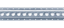 10' Horizontal L-Track  w/1” Notched Holes
