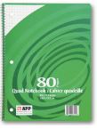 80 Page Quad Ruled 4 to 1" Coil Exercise Book