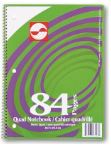 84 Page Quad Ruled 5mm Coil Exercise Book