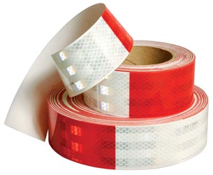 2" Conspicuity Tape Red/White