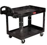 Large Plastic Upright Handle Cart - Click Image to Close