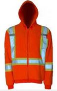 Orange Safety Hoodie - Click Image to Close