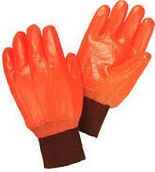 Foam Insulated Orange PVC w/Knit Wrist Large