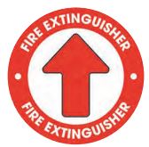 Floor Sign FIRE EXTINGUISHER