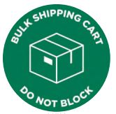 Floor Sign BULK SHIPPING CART
