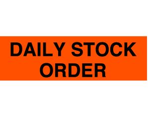 DAILY STOCK ORDER 2"x5-3/8"