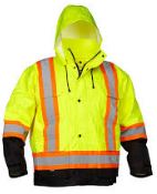 Winter Safety Parka Lime - Click Image to Close