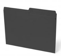 Black Legal File Folders