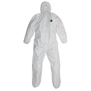 Tyvek Hooded Coverall w/Elastic Wrist & Ankle - Click Image to Close
