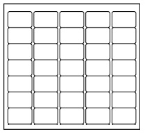 1-1/2"x1" White-12,500 Labels