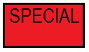 SPECIAL Label Red, Removable